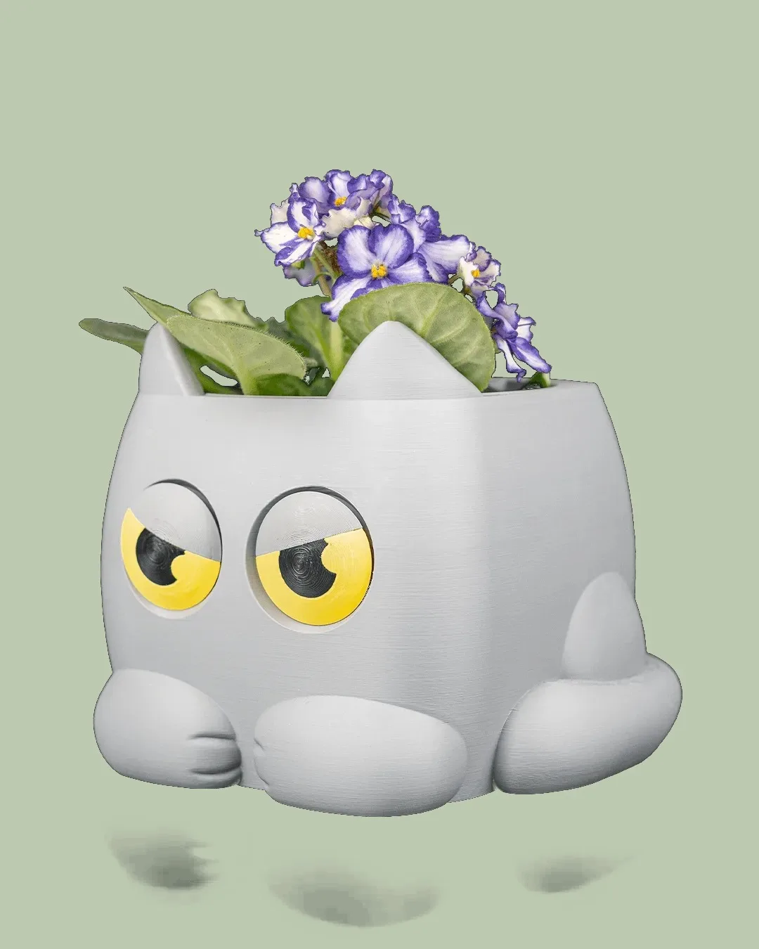 Grumpy Kitty - Planter, photo 2
